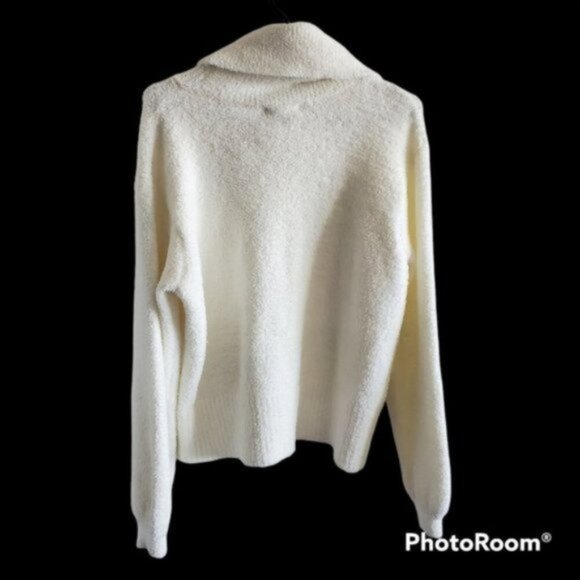 Kaisley White Sweater Soft Top Size M - Picture 2 of 4